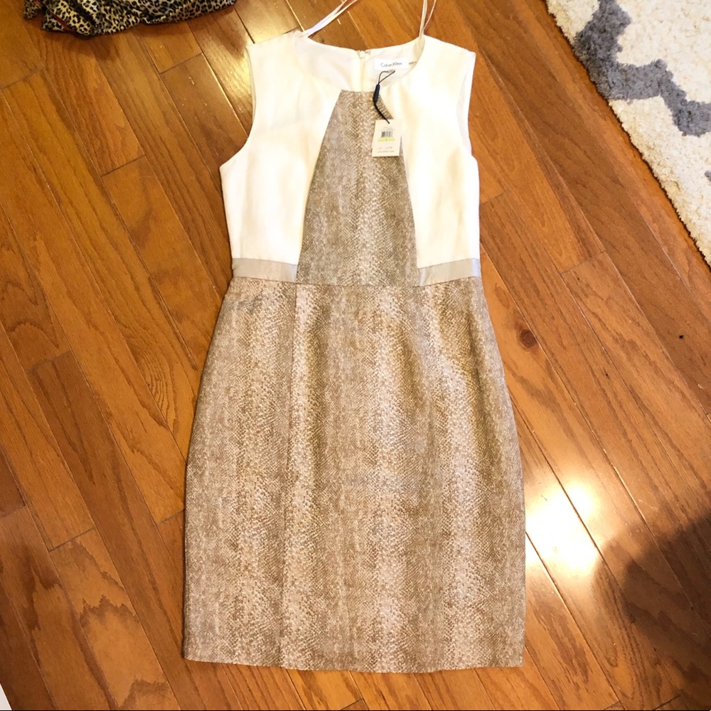Linen Calvin Klein dress